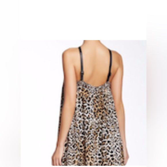Rachel Zoe Silk leopard print maxi dress with leather straps - Picture 6 of 9